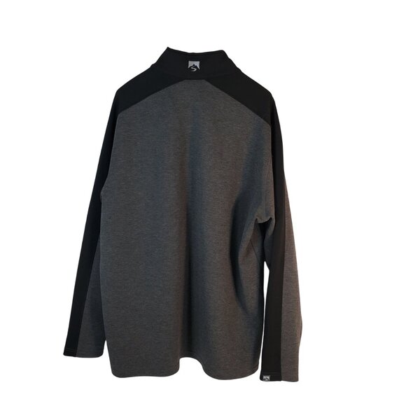Storm Creek Collaborator Quarter Zip Pullover Sweater Men's 2XL Gray/Black - Picture 4 of 10